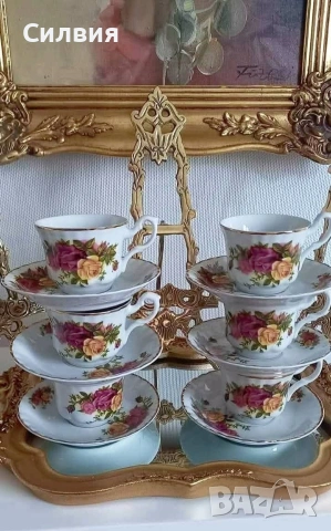 Ретро сервиз за кафе , снимка 3 - Сервизи - 54577257