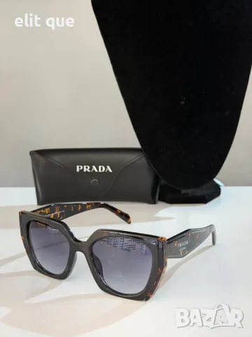 Очила + висок клас калъф + на марката кутия + сертификат + кърпичка prada, снимка 5 - Слънчеви и диоптрични очила - 55343173