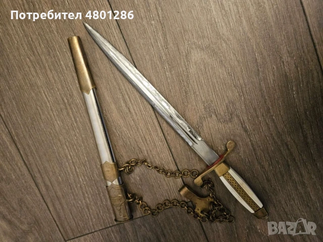 Български офицерски кортик, снимка 4 - Антикварни и старинни предмети - 54272349