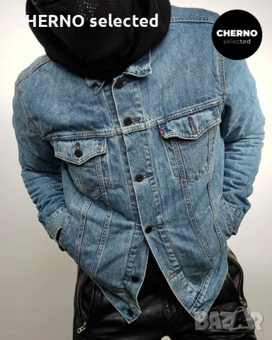 Мъжко синьо дънково яке LEVI’S Trucker Denim Jacket – размер L 