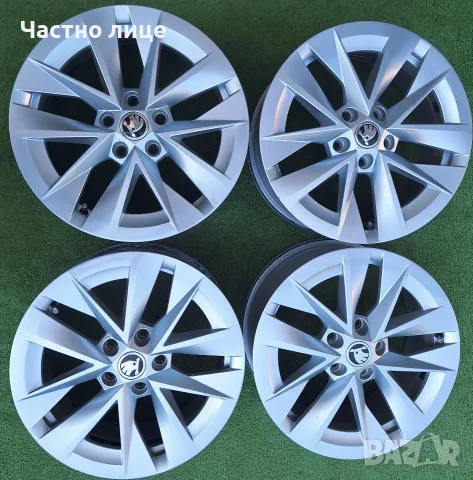 Продавам 4бр оригинални 17-ки джанти за Шкода Октавия, Йети, Карок 