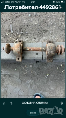 Ос за циркуляр с щендери и лагери, снимка 2 - Циркуляри - 54212102