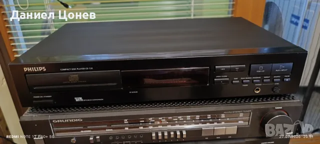 PHILIPS модел CD 720, снимка 10 - Аудиосистеми - 55436267