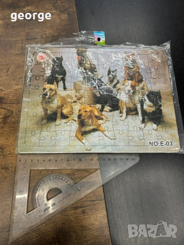 Пъзел с кучета Питбул - нов, снимка 3 - Игри и пъзели - 54726867