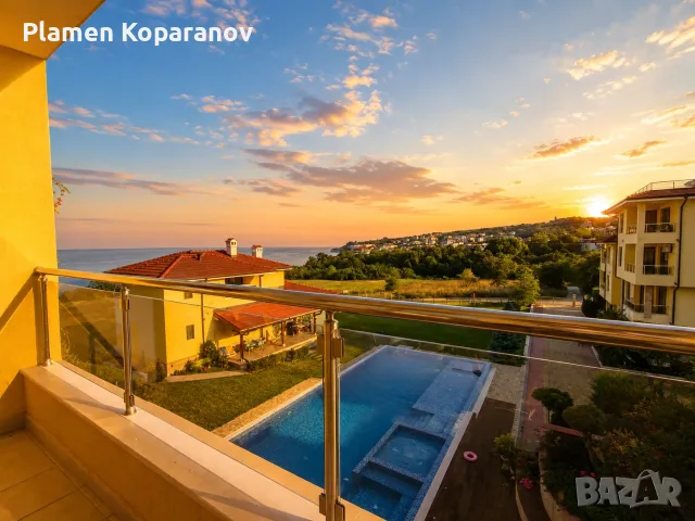 Двустаен, фронтална гледка море, гр. Бяла 72m²