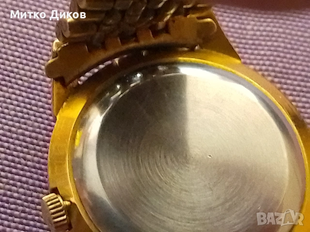 Мир часовник 1960 г. отличен работи 25 микрона златно покритие 18 камъка тънък протовиударен, снимка 6 - Мъжки - 54792854