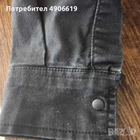 Ефектна дънкова риза Dsquared2 (Размер L) – Slim Fit / Протрит ефект / Като нова!, снимка 3 - Ризи - 55542032