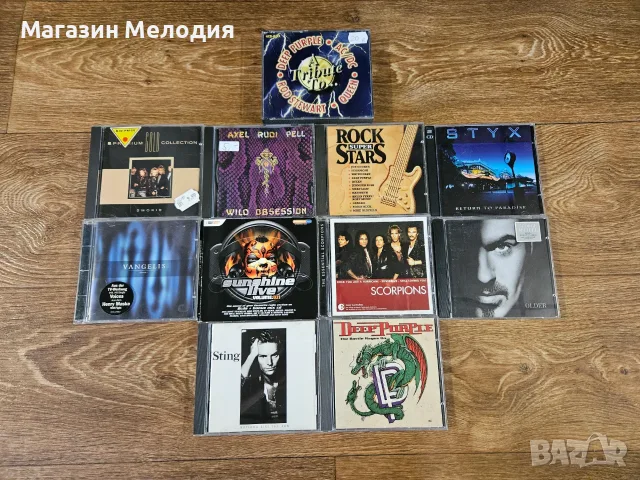 🎸 Колекция Оригинални CD-та: Рок, Метал и Поп легенди (Deep Purple, Scorpions, Metallica, Queen