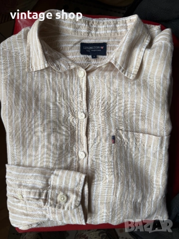Дамски ленени ризи райе Lexington/Zara, снимка 11 - Ризи - 54486141
