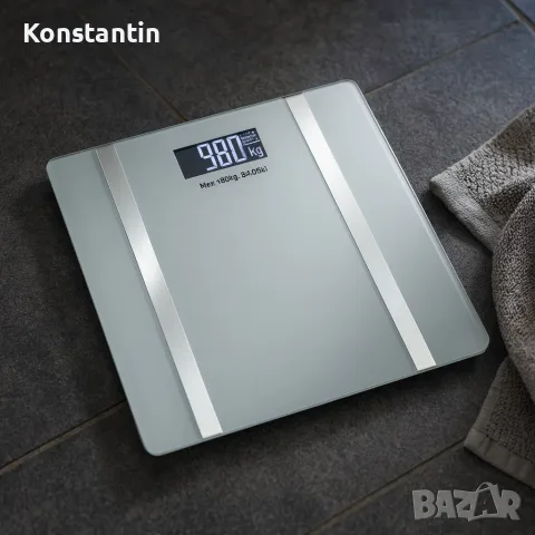 Дигитален кантар за тегло Rosberg R51650I, с Bluetooth, LCD екран, до 180кг, снимка 2 - Други - 55422371