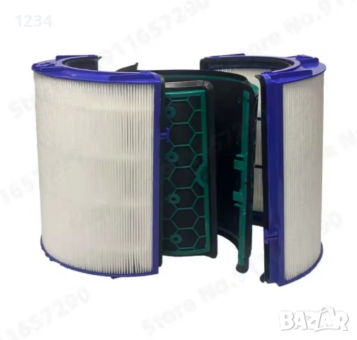 Двоен HEPA филтър с активен въглен за въздухопречиствател Dyson HP04 TP04 DP04 TP05 DP05
