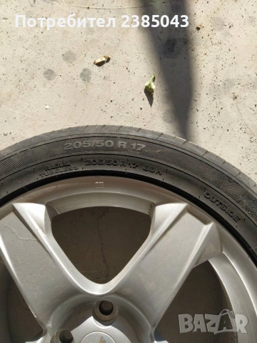 Гуми с лети джанти 205 50 R17 Chevrolet, снимка 2 - Гуми и джанти - 54800359