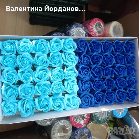 сапунени рози 50 бр в кутия 