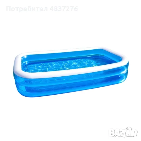 Голям семеен надуваем басейн, снимка 6 - Басейни и аксесоари - 55353215