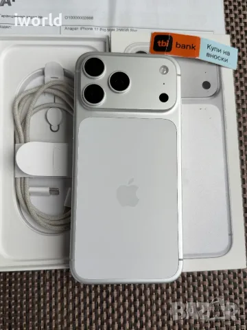 24 мес гаранция❗️  iPhone 17 Pro Max ❗️Лизинг от 41€/мес Silver ❗️ КАТО НОВ❗️256Gb⚠️, снимка 4 - Apple iPhone - 55395211