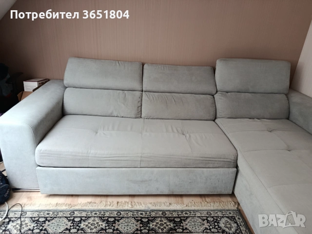 Диван с функция за сън, снимка 4 - Дивани и мека мебел - 54789881