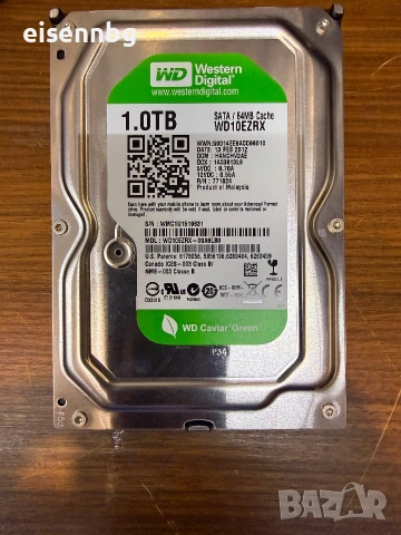 Твърд  диск WD 10EZRX GP 1TB, SATA / 64MB Cache, снимка 2 - Твърди дискове - 55244057