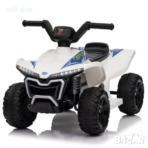 Детско акумулаторно ATV 6V 25W – Електрическо ATV с LED светлини за деца 1.5+ години, бяло, снимка 4 - Коли, камиони, мотори, писти - 55132750