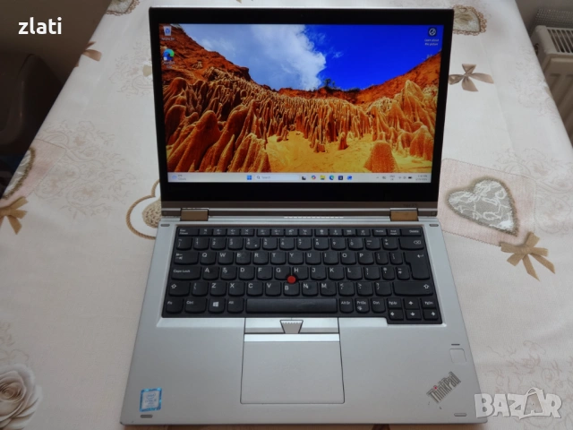 Таблет и Лаптоп 2в1 Lenovo ThinkPad Yoga 370 - 13.3" - i5-7300U 2.6GHz/RAM16GB/SSD256GB/Win 11 Pro, снимка 4 - Лаптопи за работа - 54508511