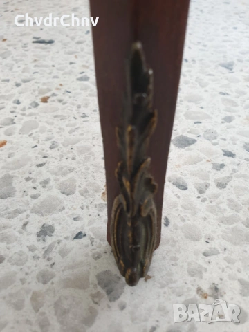 2бр-чифт стари френски дървени конзолни масички-шкафчета за легло, снимка 13 - Шкафове - 54091644