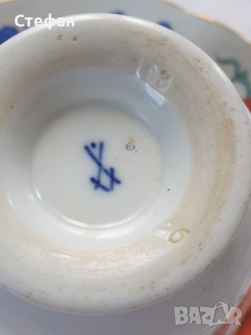 Порцеланов комплект Майсен, снимка 5 - Антикварни и старинни предмети - 54307156