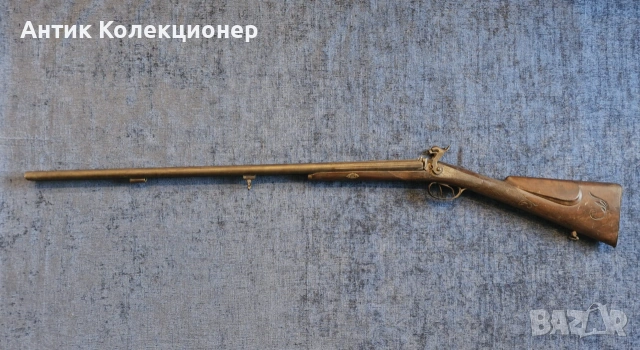 Пушка Капсулна, Двуцевна, Италия 19 век, снимка 2 - Антикварни и старинни предмети - 55252473