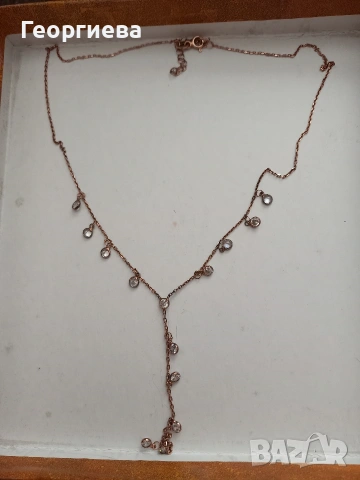 Две сребърни колиета, снимка 2 - Колиета, медальони, синджири - 54826526