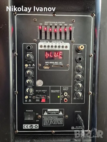 Активна караоке тонколона MBA F–15W, снимка 3 - Bluetooth тонколони - 55450461
