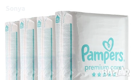 Бебешки пелени Pampers Premium Care - Размер 2 + ПОДАРЪК