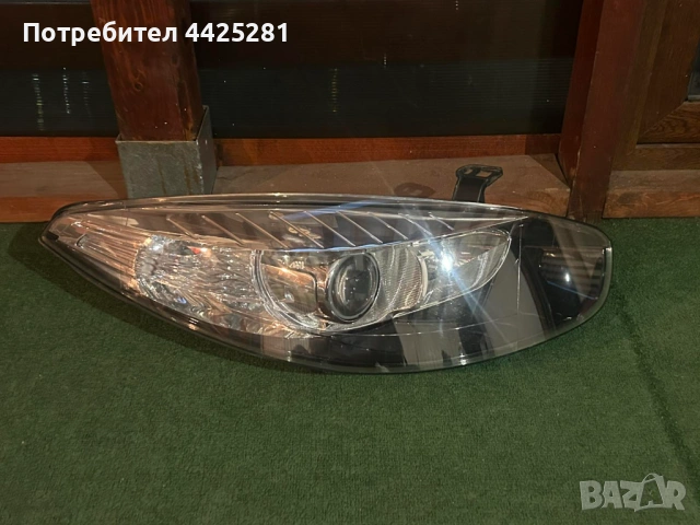 фар десен Renault Fluence face, Рено Флуенс 2013-2016 г. #549S.