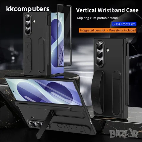 За Samsung Galaxy Z Fold8 Ultra Удароустойчив PC Калъф със Стойка, Каишка, Слот за Стилус, Защита на, снимка 13 - Калъфи, кейсове - 55524178
