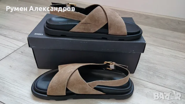 Мъжки кожени сандали Marc Opolo размер 41, снимка 2 - Мъжки сандали - 55358003