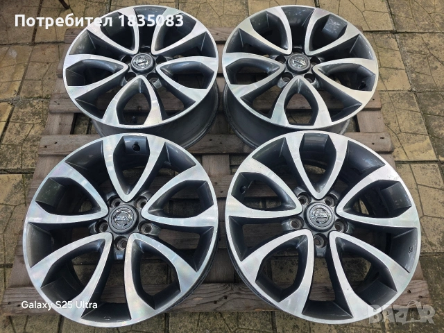 Лети джанти 17ки 5х114.3 Nissan, снимка 2 - Гуми и джанти - 55266956