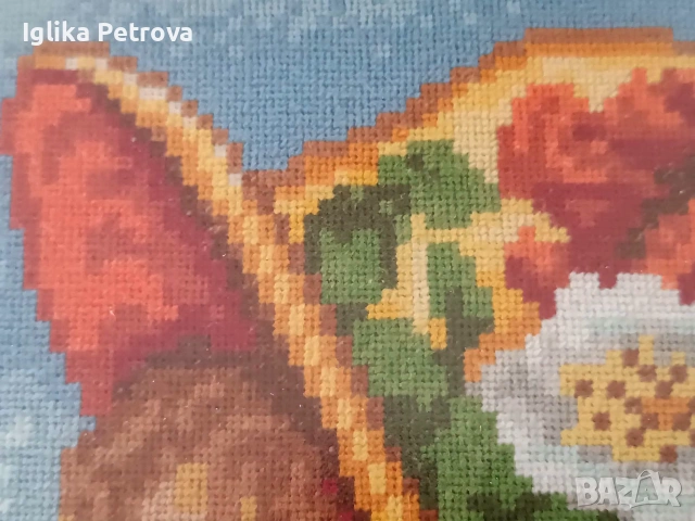 Гоблен Момичето с шапката , снимка 6 - Гоблени - 55161605