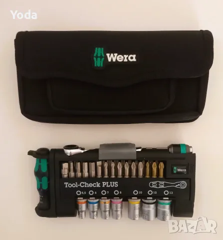 Гедоре комплект вложки с накрайници и тресчотка WERA Tool-Check Plus