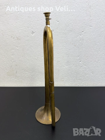 Стара бронзова тръба №8096, снимка 2 - Антикварни и старинни предмети - 54125170