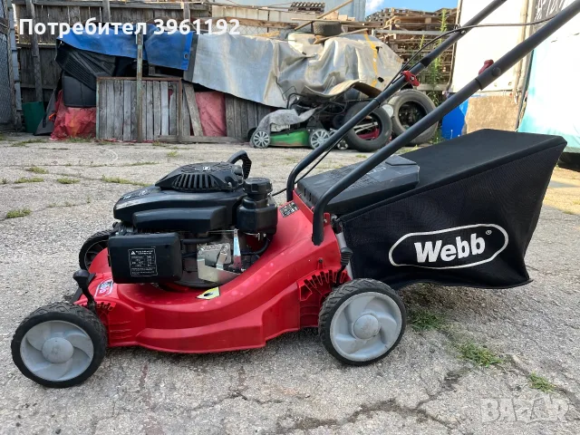 49: Моторна косачка Webb 4.0 hp , снимка 4 - Градинска техника - 55438980