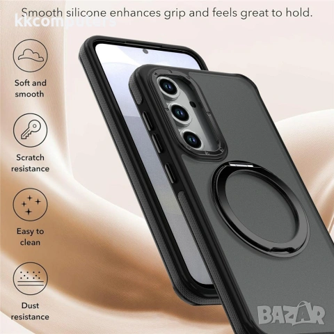 Samsung Galaxy S26 FE Калъф - Магнитен пръстен, PC+TPU, 4 цвята, снимка 8 - Резервни части за телефони - 55045770