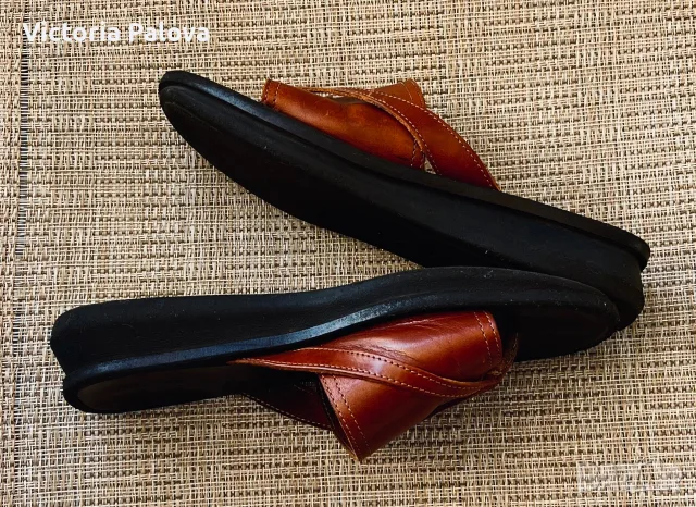Оригинални кожени чехли Vagabond Shoemakers - естествена кожа, стелка 25.5 см, снимка 9 - Чехли - 55523128