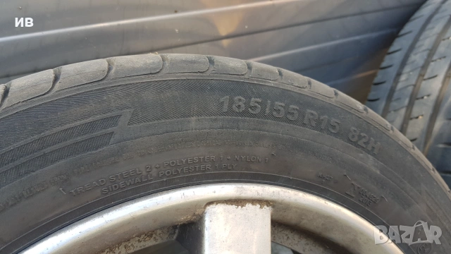4 броя летни гуми 185/55/15 , снимка 3 - Гуми и джанти - 54975488