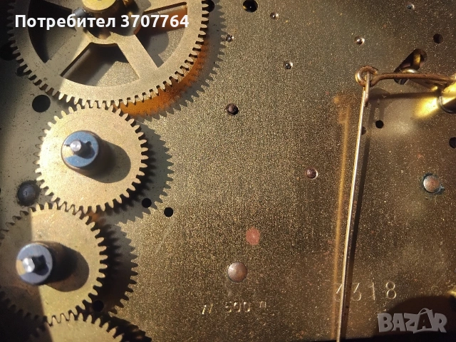 стар немски часовник , снимка 3 - Антикварни и старинни предмети - 54342854