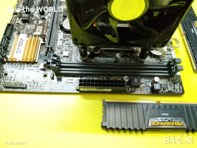 Asus H110 M - A cpu ram fan, снимка 4 - Дънни платки - 55245007