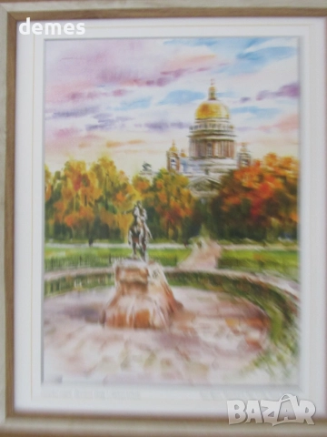 +Серия картини живопис в рамка-Петербург, Русия , снимка 11 - Картини - 55161247