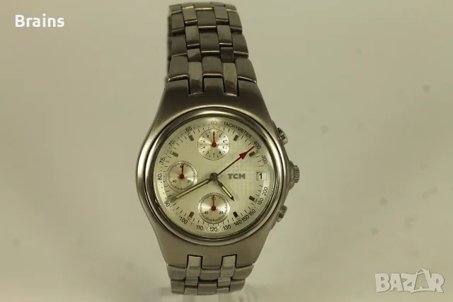 Мъжки Ръчен Часовник TCM Quartz Chronograph Germany, снимка 3 - Мъжки - 55543634