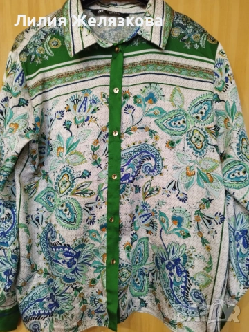 Дамска риза , Зара,ХЛ, снимка 4 - Ризи - 54118361