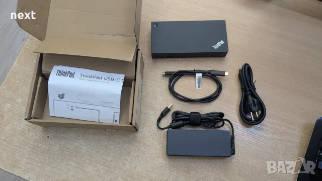 НОВА Lenovo ThinkPad USB-C Dock (40AS), снимка 2 - Лаптоп аксесоари - 55703717