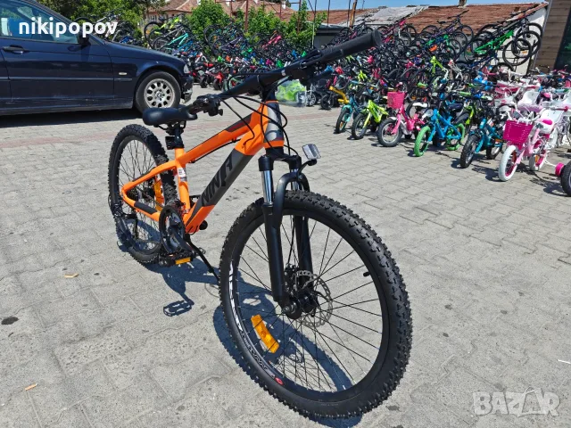 BG Алуминиев велосипед 24" NINJA оранжев, снимка 5 - Велосипеди - 55439624