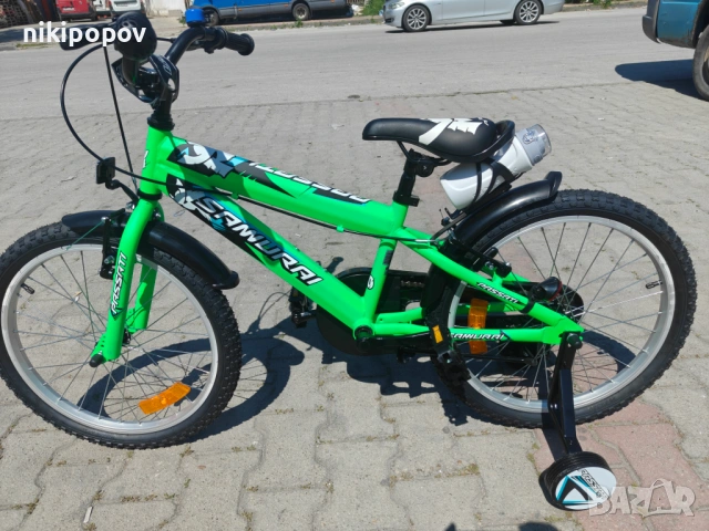 BG Детски велосипед 20" SAMURAJ зелен, снимка 6 - Велосипеди - 54493278
