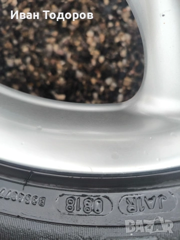 Джанти с гуми 17 " 7.5 J et36 225/45/17 Мерцедес Mercedes w203 w209 w210 w202, снимка 6 - Гуми и джанти - 54550152