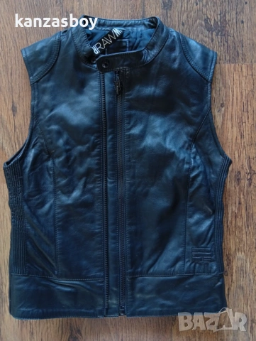 G-star 5620 Custom Zip Leather - дамски елек естествена кожа р-р М, снимка 7 - Елеци - 54380298